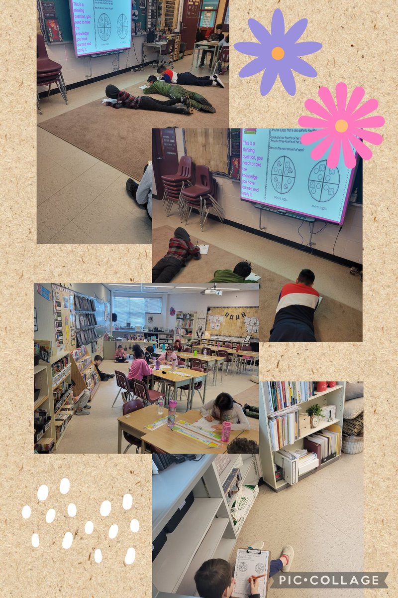 Sometimes, we do our best thinking when we choose where we sit. Applying our knowledge of fractions to determine who had more! <a href="/AshleyOaksPS/">Ashley Oaks PS</a>