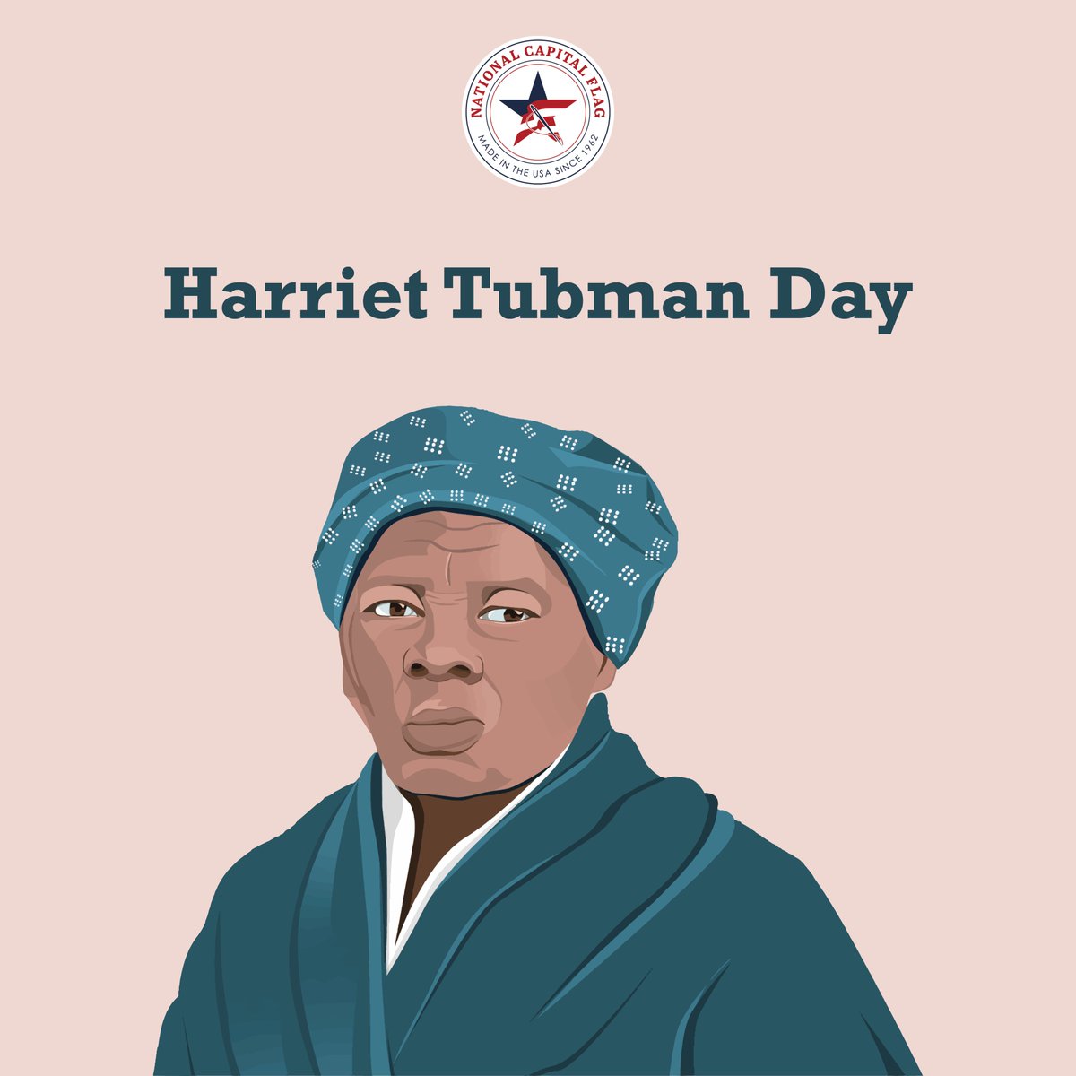 NatCapFlag's tweet photo. Did you know?

Today is Harriet Tubman Day. She was an anti-slavery activist that sacrificed her safety and her life to free Slaves. Harriet Tubman was a former slave who rescued 300 people in 19 trips.

#NationalCapitalFlag #AlexandriaVA #America #HarrietTubman #HarrietTubmanDay https://t.co/kj4QRy0x8r
