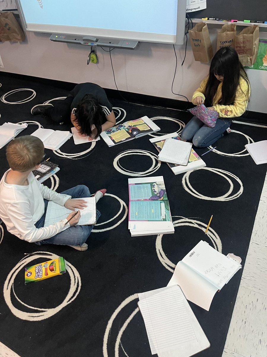 NicolePierro6's tweet photo. Reading and acting out a play! They had to create their own props for their groups scene. #WES #readerstheatre https://t.co/Yv0AEFkRIA
