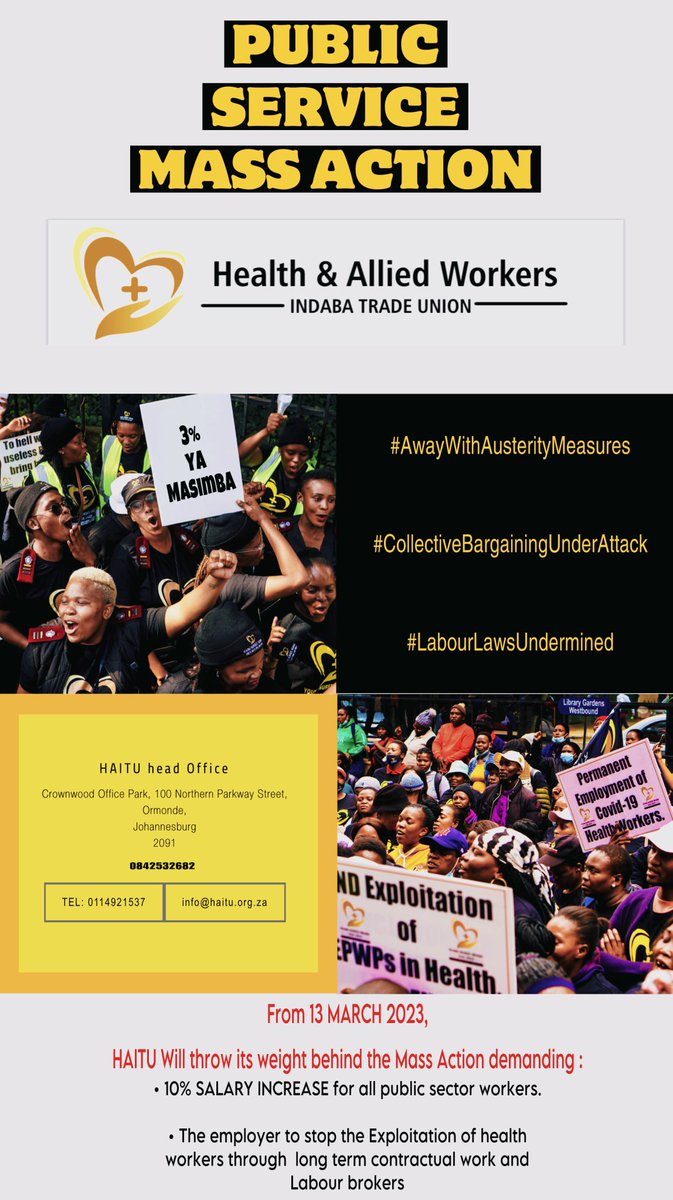 Health & Allied Workers Indaba Trade Union (@nursesindaba) on Twitter photo 