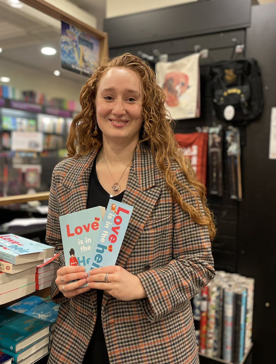 WaterstonesEC3's tweet photo. Thanks so much to @MeganAmbxr for popping in & dropping off proofs of her forthcoming book #FallingHardfortheRoyalGuard @AvonBooksUK https://t.co/5jiyGEDTDy