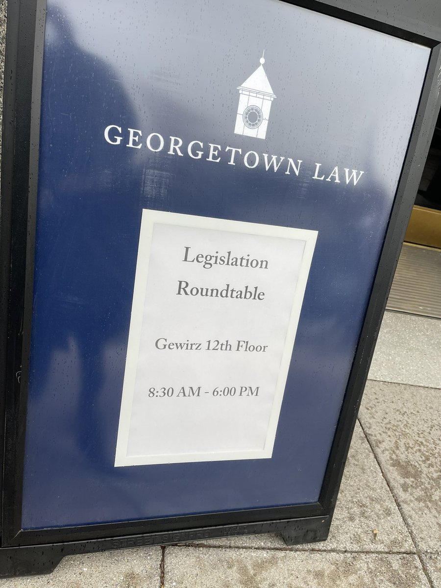 DakotaRudesill's tweet photo. First gathering of legislation tribe since pandemic is so fun. I’m here @GeorgetownLaw loving every paper. Talking “Secrecy and Statutory Interpretation,” building on my writing on #secretlaw and esp Congress giving legal force to classified annexes. @OSU_Law @mershoncenter https://t.co/cffR7SXPlC