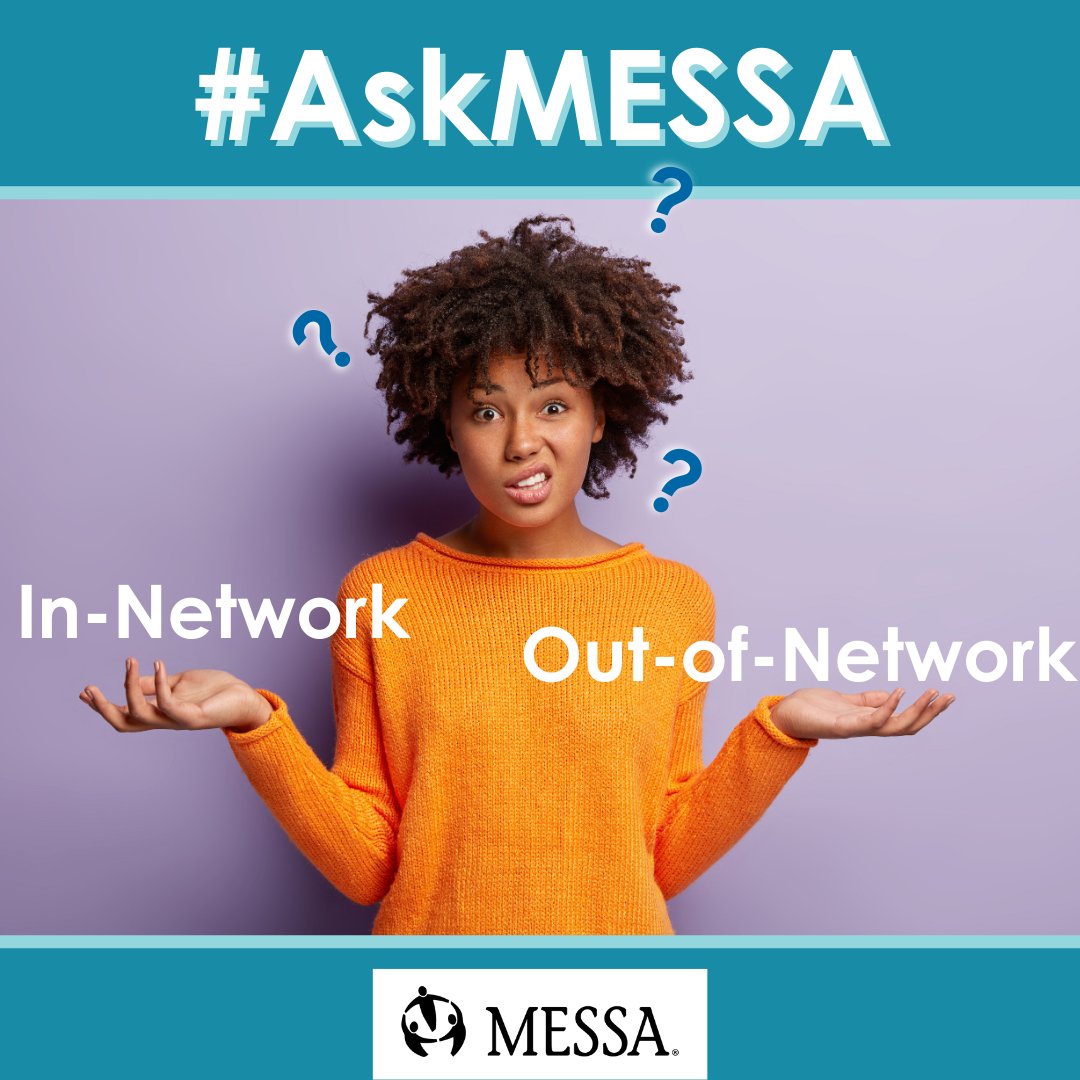 #AskMESSA: What's the difference between in-network and out-of-network? Using in-network providers/facilities means you pay only your deductible &amp; applicable copayments or coinsurance. With out-of-network, you pay more without counting toward your deductible or out-of-pocket max.