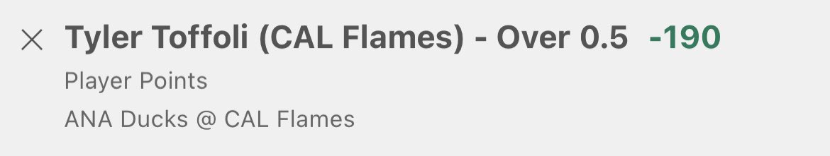 LocksOnlyMMA's tweet image. Tyler Toffoli 0.5 points -190💰🔒 #LocksOnly