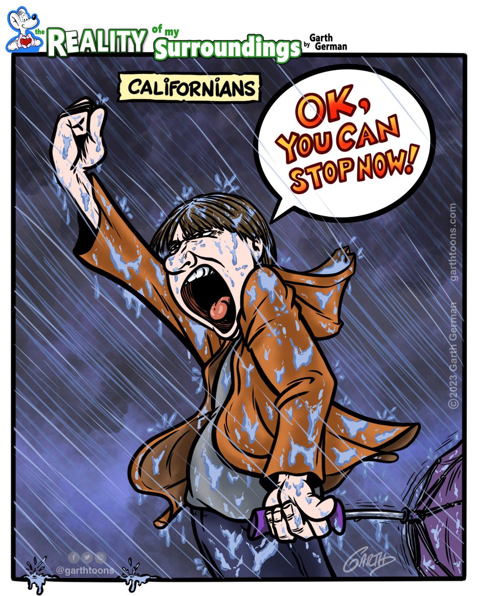 I’m sick of the rain. 

Follow for more cartoons!

#california #californialove #CaliforniaSnow #rain #storm #AtmosphericRiver #atmosphericrivers #Weather #weatherwarning #comics #comicstrip #webcomic #webcomics #cartoon