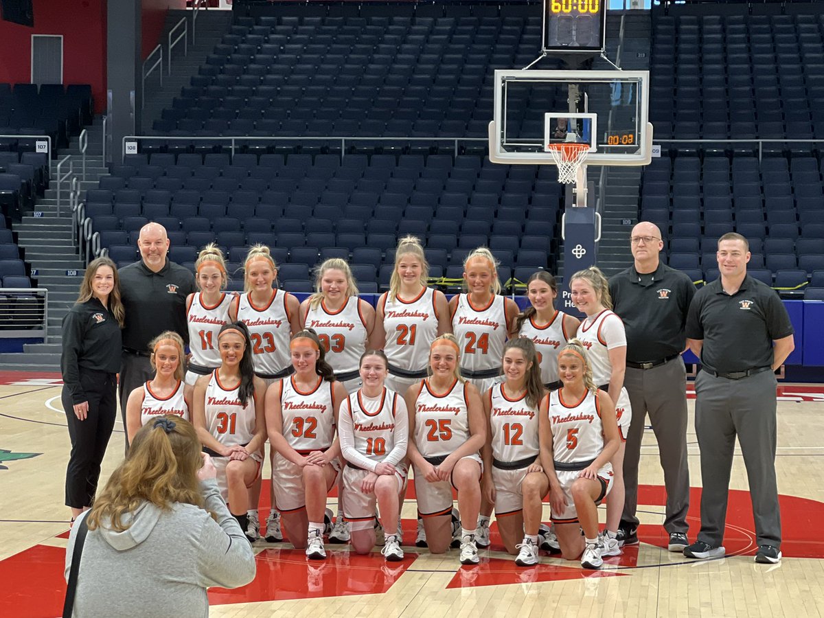 Wheelersburg wearing their home whites for their meeting with Columbus Africentric in the D-III state semifinals. #PDTSports