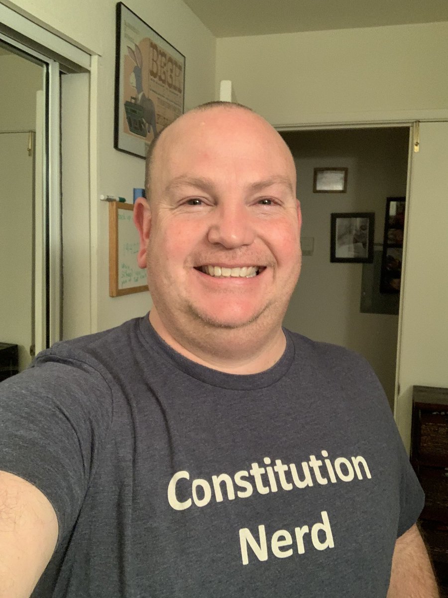 Wrapping up #CivicLearningWeek with one of my favorite shirts. The message is great and it ALWAYS gets a reaction. But more importantly it represents the people, groups, and organizations that have transformed me and my teaching. Short thread. 1/5
