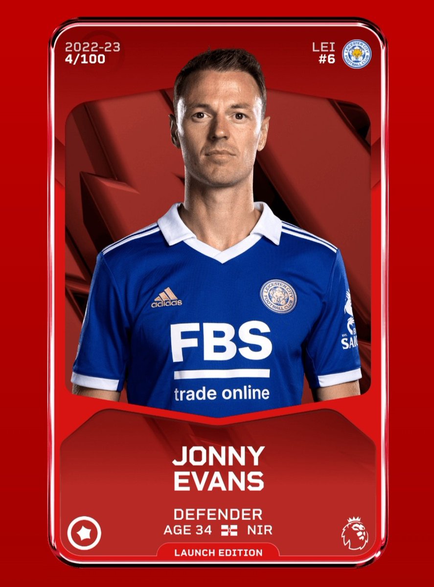 🎁 #freetipscout #Sorare #Giveaway

Win a Rare 🟥 card of Jonny Evans!!

To enter:
✅ Follow @freetipscout
✅ Follow twitch.tv/freetipscout
✅ RT + Like 🔄❤️
⏰ Tue 14th Mar @ 1pm UK

1x FREE card with this link when you collect 5 🔗 sorare.pxf.io/freetipscout 

#FPL #PremierLeague