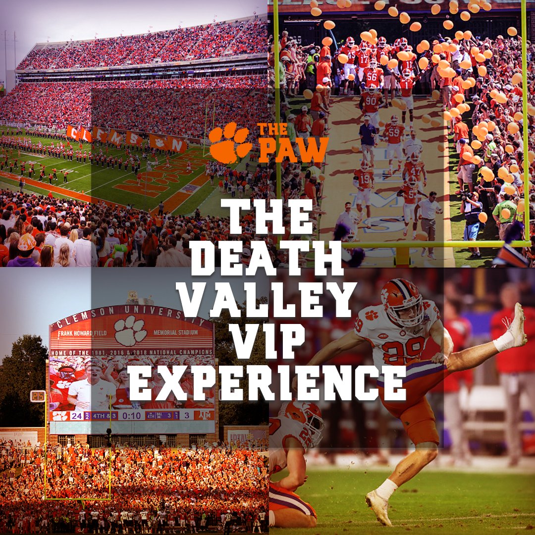 .@TeamM3rcury changing the game for college fans!

@ThePawio just released 20 EXCLUSIVE fan passes for a VIP experience for Clemson fans ⬇️

🟣VIP tour of Memorial Stadium 
🟣Photo at Howard’s Rock
🟣Run down The Hill 
🟣Your name on the scoreboard & kick a field goal

JOIN ⬇️⬇️