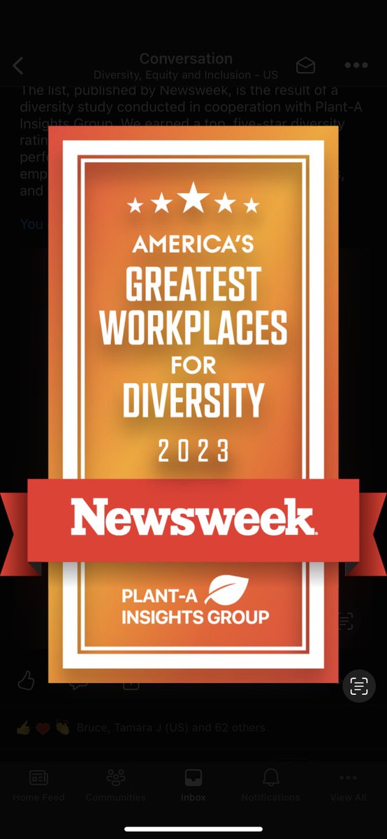 ginamarie280's tweet photo. Newsweek named The Home Depot for 2023 ๐๐๐ Love our diverse workforce! #CoreValues #RespectForAllPeople https://t.co/lfnAwwTuwa https://t.co/5xoQaYvucA