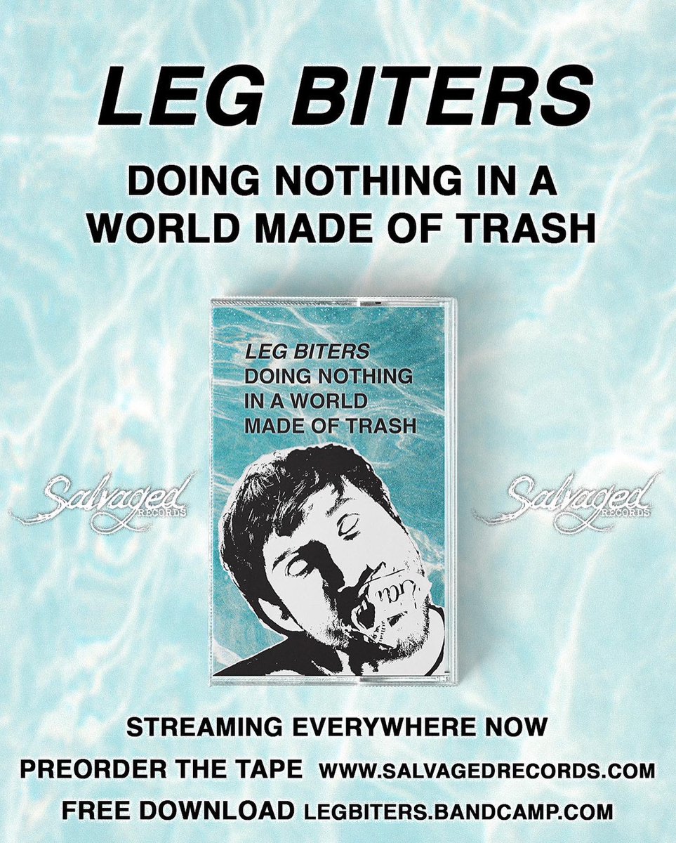 legbiters's tweet photo. hi, our new EP DOING NOTHING IN A WORLD MADE OF TRASH is out now wherever music is streamed and available for preorder via @SalvagedRecords . it’s also free for download at https://t.co/b4eu7aLx5M. 

we fought god and won on this one. 

love you. https://t.co/INmAMN4ixX