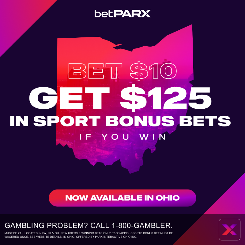 betPARX's tweet photo. Ohio, it's time to get in on the action with betPARX! Bet $10 and get $125 in sports bonuses if you win. 💸 Don't miss out on this chance to WIN BIG! 🏆