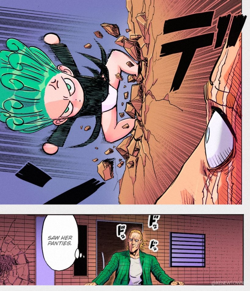 wallpaperacces's tweet photo. Saw her panties 👀
Cr: @IkeNewtown
#OPM #OPM181 #OnePunchMan #onepunchman181 #Tatsumaki #Saitama #ワンパンマン https://t.co/2HK5o4NRB3