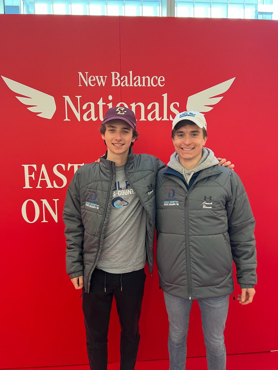 Wishing <a href="/depaulprepxctf/">DePaul Prep Running - XC & Track/Field</a> senior <a href="/MacKittrell/">Mac Kittrell</a> the best of luck as he competes at the New Balance indoor track nationals this weekend in Boston! Thanks Coach Baum for being there to support Mac!