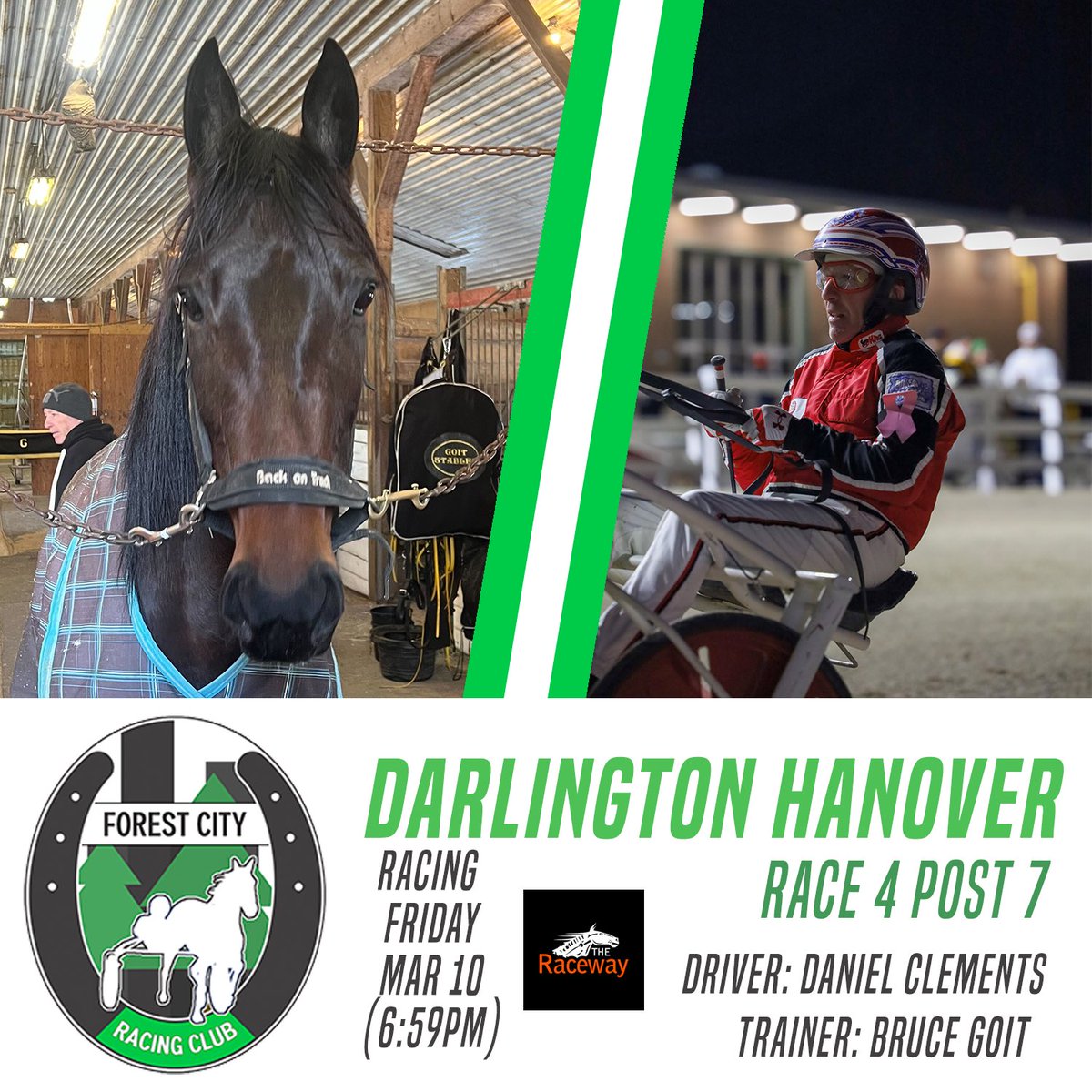 Tonight <a href="/TheRacewayWFD/">The Raceway</a> - Darlington Hanover makes her debut for the club. She will have to overcome the dreaded 7 hole 🫣.