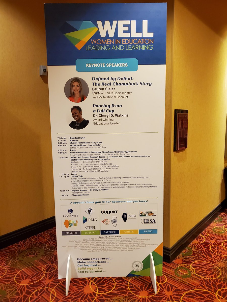 Such powerful words from keynote speaker, Lauren Sisler ... "Defined by Defeat: The Real Champion's Story" ...  400+ female educational leaders have come together to enjoy the 5th annual IPA WELL Summit! #ILWELLSummit <a href="/ilprincipals/">Illinois Principals Association</a> <a href="/DrSueHomes/">Dr. Susan Homes</a> <a href="/IPA_Jason/">Dr. Jason Leahy</a>