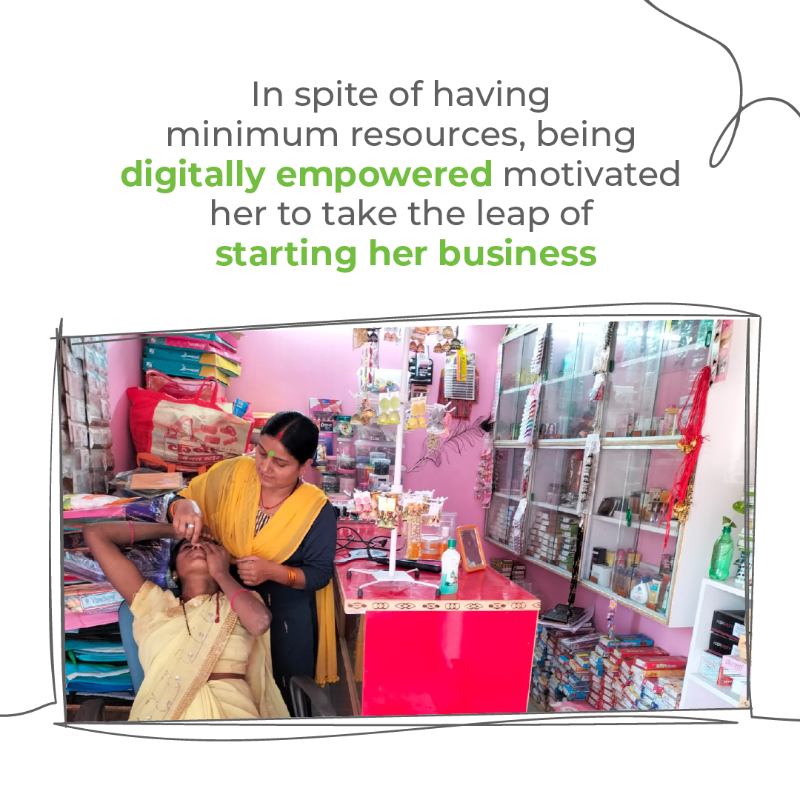 GatesIndia's tweet photo. Sushma Kumari's journey is a true testament to the impact of going online, especially in the lives of women with limited resources. Swipe left to read her story.
Have a similar story? Share it with us! #GreenDotForProgress #IWD2023 #WomensDay #DigitALL @CFARngo