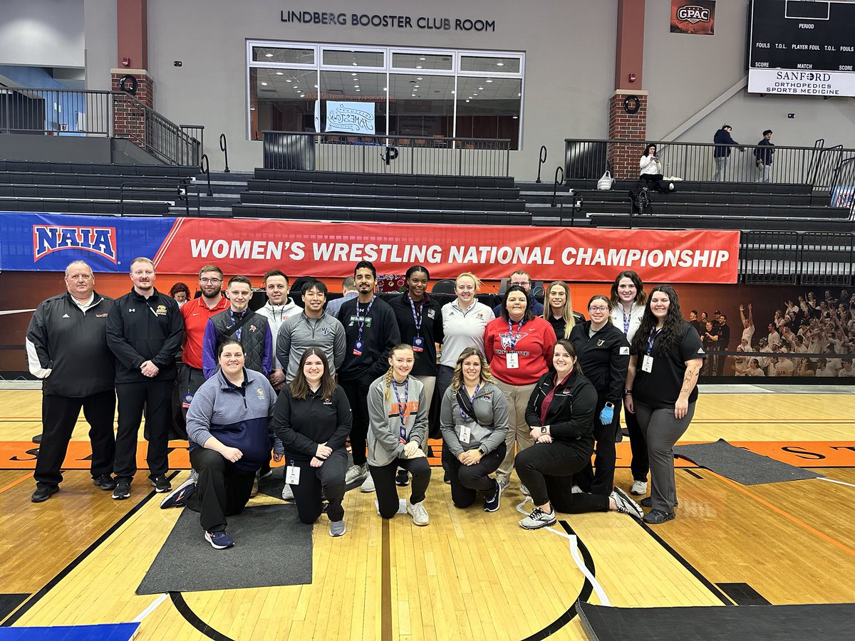 Much love to these amazing ATs and AT students for the healthcare provided at <a href="/NAIA/">NAIA</a> Men’s and Women’s National Wrestling Championships! #NATM2023 <a href="/RtaylorATC/">Raeann</a> #TheresAnATForThat <a href="/NATA1950/">NATA</a>