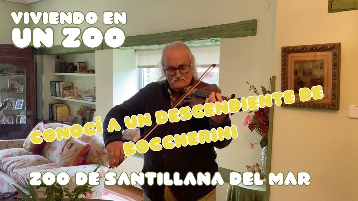 ZOODESANTILLANA's tweet photo. 🎻 Siempre me ha encantado Boccherini y el otro día tuve el placer de conocer a un descendiente suyo.

🪳 ¡Y además también es entomólogo! 

🎵 Hablamos de insectos y le toque el violín...planazo ¿verdad?

#ZoodeSantillana #SantillanadelMar #Cantabria 

https://t.co/iw2YiOVtpE https://t.co/KKFPWltkZn