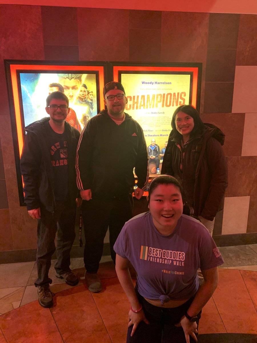 BestBuddiesNY's tweet photo. If you are looking for something to do this weekend with your Buddies... we highly suggest going out to see Champions !!!
#bestbuddies #champions #bbmonth #inclusion #Mission https://t.co/9eW8E8BlZb