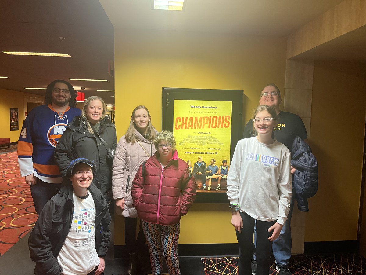 BestBuddiesNY's tweet photo. If you are looking for something to do this weekend with your Buddies... we highly suggest going out to see Champions !!!
#bestbuddies #champions #bbmonth #inclusion #Mission https://t.co/9eW8E8BlZb