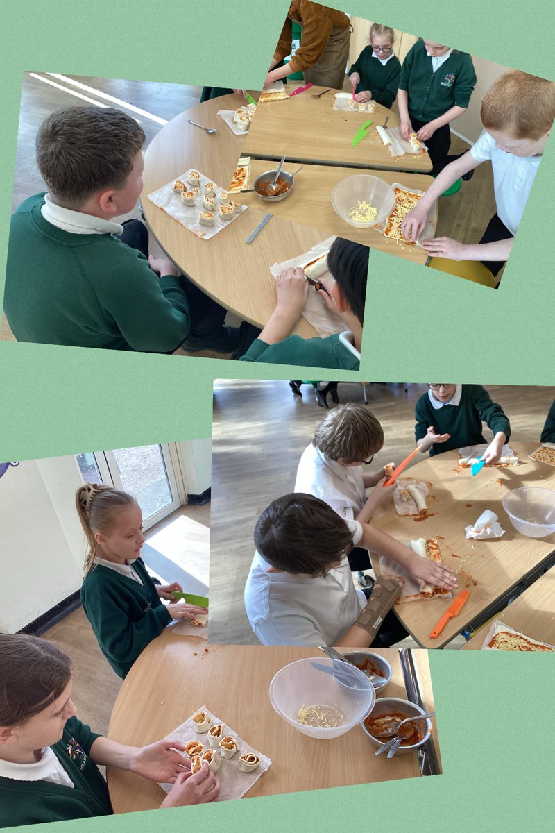 MeadowsideElder's tweet photo. Our second cookery session with Adventurous Kitchen and this week it was pizza rolls. Lots of key skills being learnt and of course the best bit eating them! #MeadowsideDT #lifeskills https://t.co/41K2ZIuuv6