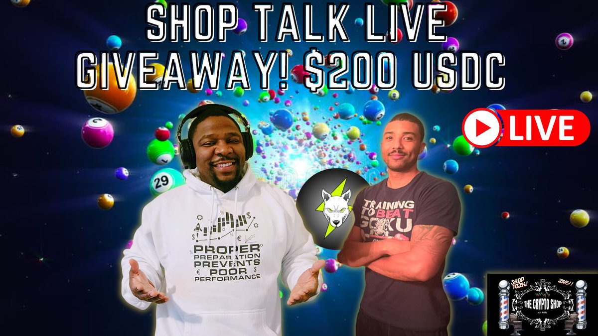 the_tradershop's tweet image. 💈HAPPY FRIDAY SHOP FAMILY!💈

🚨GIVEAWAY TIME! $200 IN USDC🚨

💈RT/LIKE 
💈FOLLOW @Sealsthegains @thecryptoshopp @VoltInuOfficial 
💈MUST BE A SUBBED TO THE CHANNEL TO WIN
youtube.com/@TheCryptoShop
💈MUST BE IN CHAT! 

LIVE AT 3PM CST! GRAB A CHAIR💈⚡️
➡️youtube.com/live/HMDWW0nep…