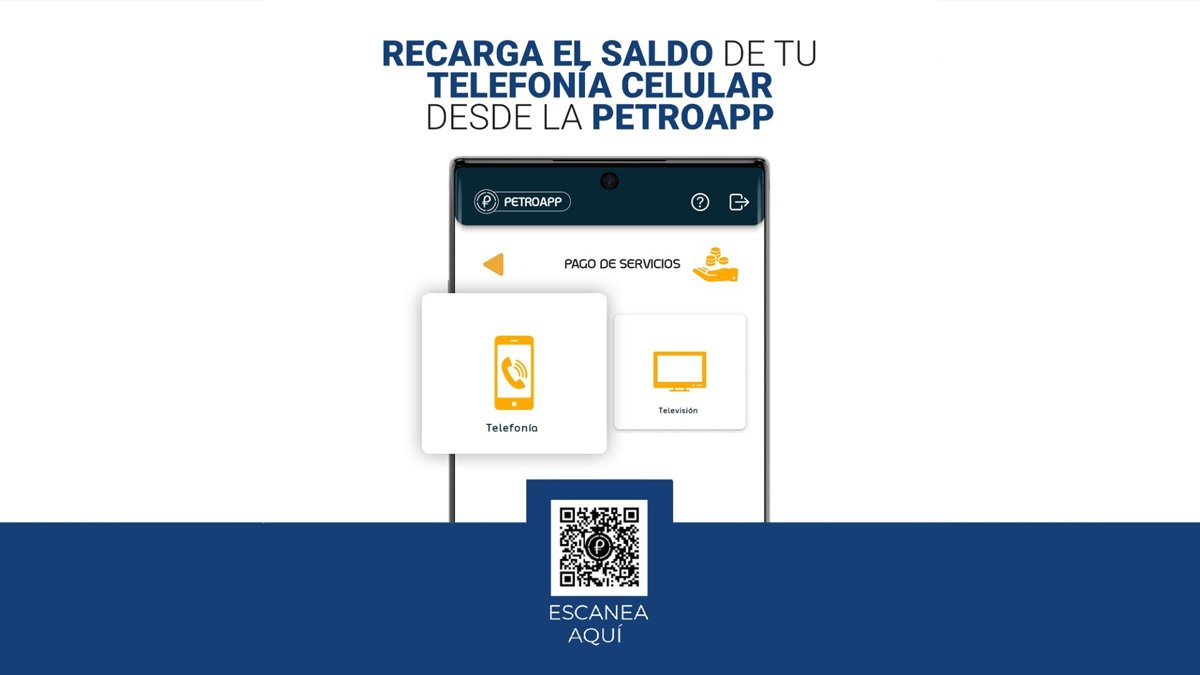 Realiza el pago de tu telefonía celular 📲desde la PetroApp para: ✅Movistar ✅Movilnet ✅Digitel ✅Cantv residencial y empresarial ✅Inter prepago ¡Más fácil, más rápido y más seguro!