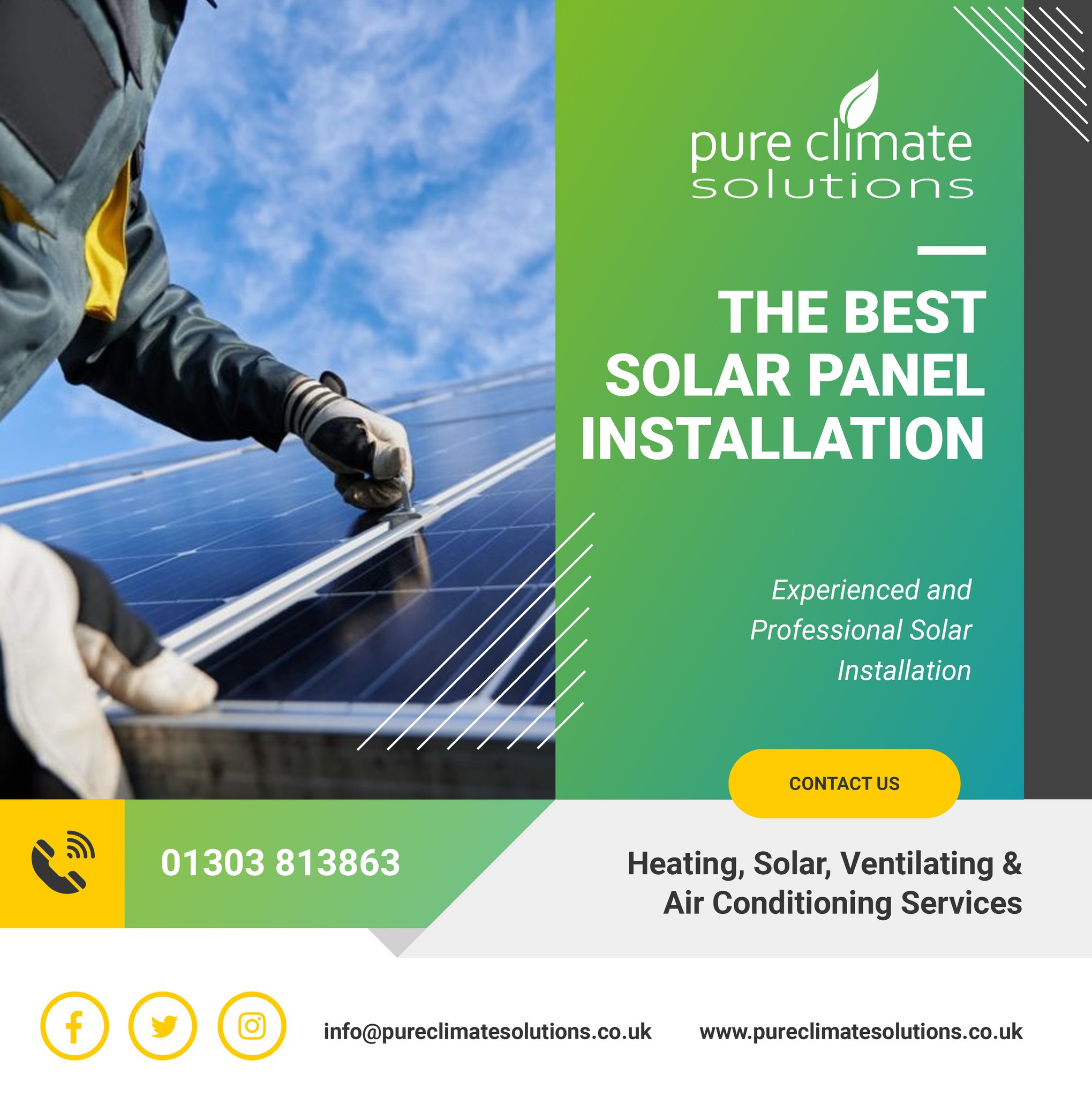 Pure Climate Solutions on Twitter "Get solar panels for your home so that you can generate your