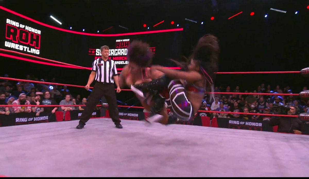 JoshiJugernaut's tweet image. Good God this  match keeps going. Damn good stuff from @AthenaPalmer_FG  and @willowwrestles #ROHTV  #HonorClub