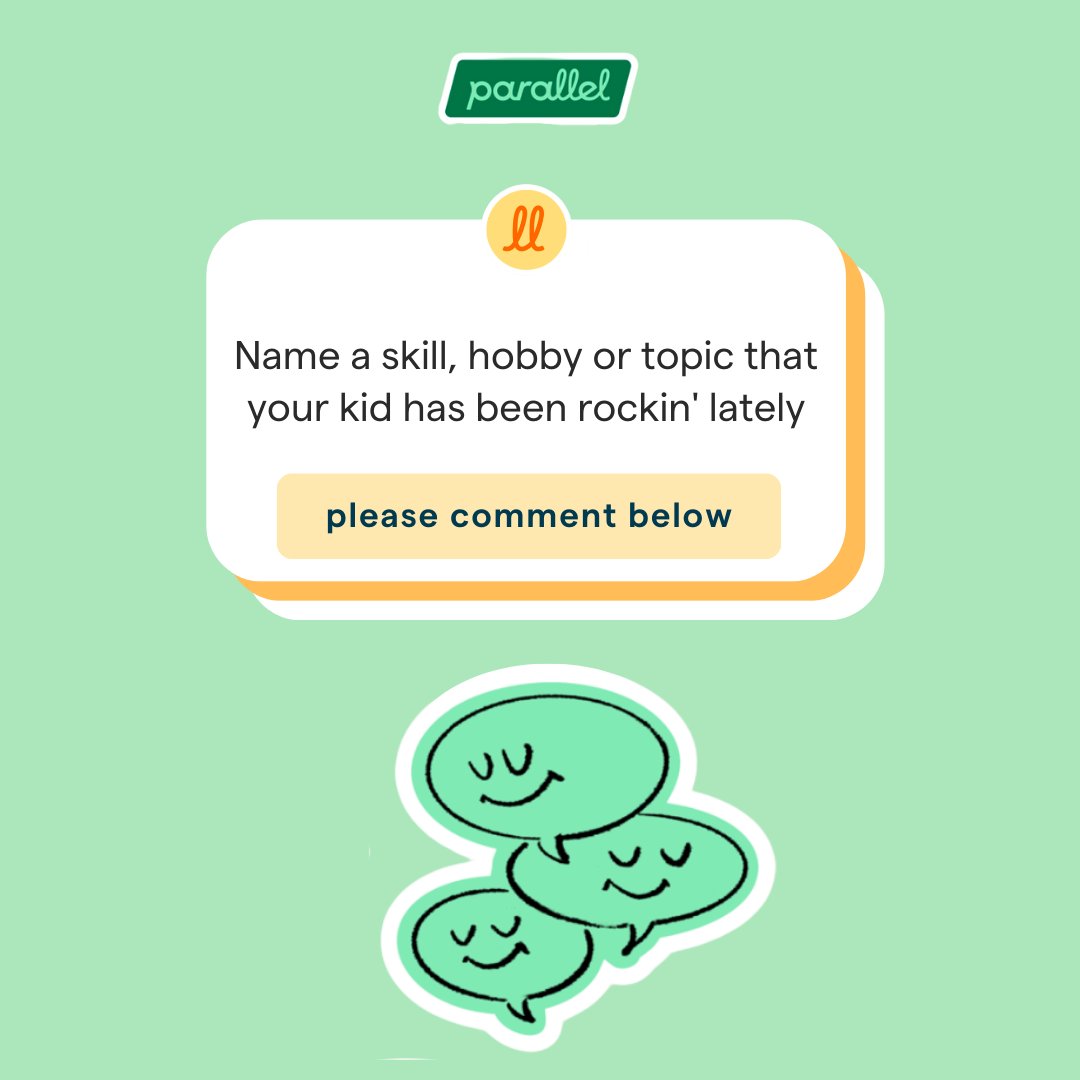 Parents love when kids discover new skills and abilities!

Comment below a skill, topic, or hobby your kid has been rockin' lately!👇️💥

#parallellearning #learningdifferences #parentingtips #parenting #specialeducationparents #adhdparenting #adhdparent #adhdparents