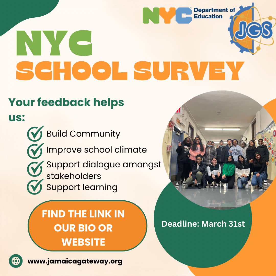 Your voice is powerful, matters &amp; we want to hear from you!! nycschoolsurvey.com