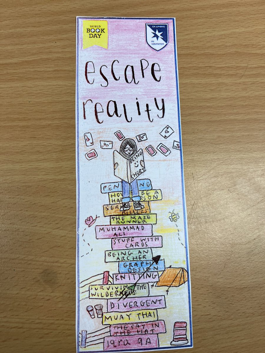 cns_art_design's tweet photo. Well done to our Year 9 Graphics student, Iqra for winning the World Book Day Bookmark competition! https://t.co/GtD8ghK00C