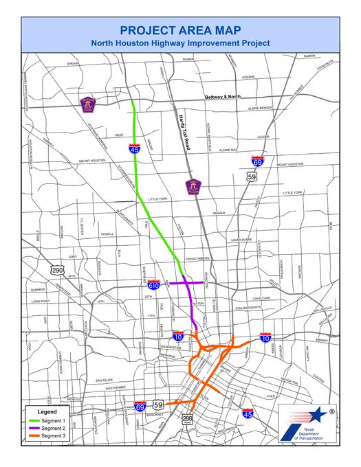 kevin_degood's tweet photo. 1/ FHWA and TxDOT have signed a Voluntary Resolution Agreement (VRA), which allows TxDOT to build the massive $10 BILLION I-45 North Houston Highway Improvement Project (NHHIP). 

It's not good. Let's take a look. https://t.co/Pev6G4NKrb