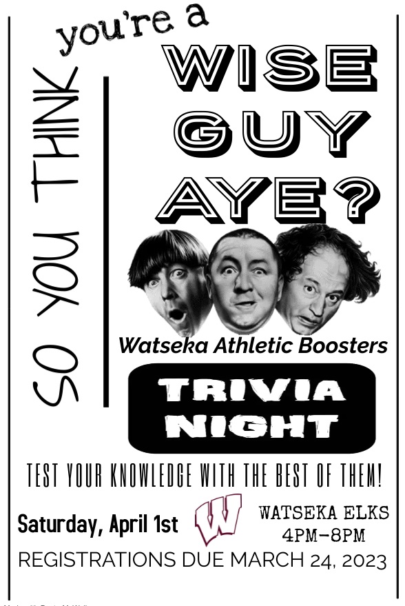 WarriorAthDir's tweet photo. Get your team ready &amp; get those thinking caps on... 1st Annual Warrior Booster Trivia Night is April 1st in conjuction with the NCAA Final 4 games.  Lots of fun activites are planned! #WarriorPride https://t.co/9YQCoA84od