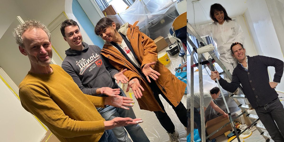 De daklozenopvang van #DenBosch is door bewoners, hulpverleners en vele anderen van een nieuwe lik verf voorzien. Senator <a href="/meilivos/">Mei Li Vos 💙💛❤️💚</a>, opvangdirecteur Thijs Honig, commissielid <a href="/StanPeters97/">Stan Peters</a> en ondergetekende staken de handen mee uit de mouwen.