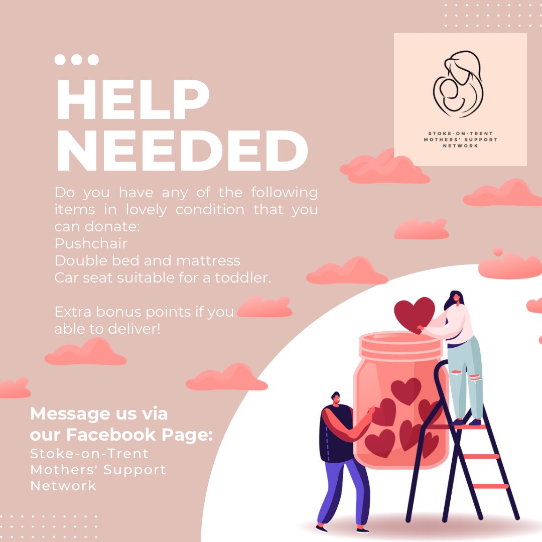 Give us a shout if you can help out at all 💖💖