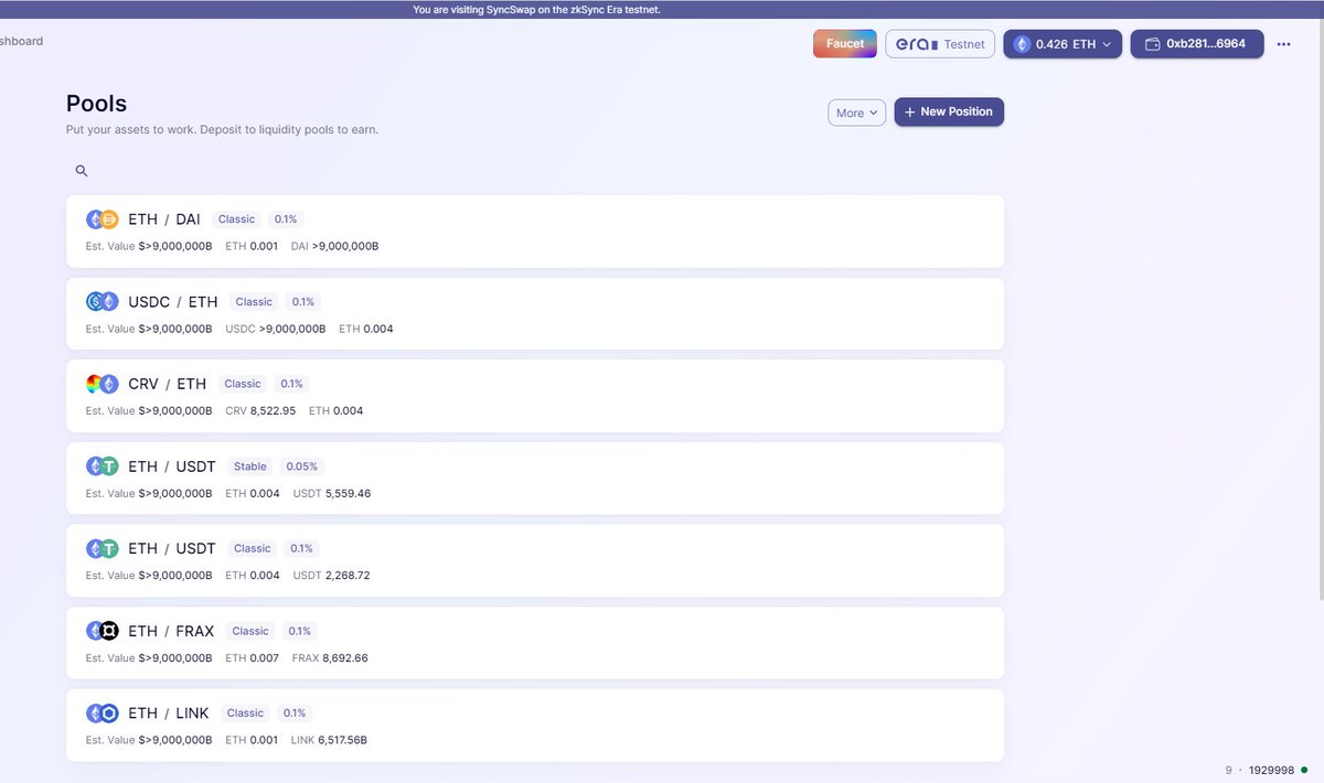 northvpn1996's tweet photo. #L222 #zkSync #Layer2 #ZKRollup #testnet #Ethereum #DeFi
SyncSwap testnet: https://t.co/cEGmcbwslx
Discord https://t.co/5q7YU10ndY
Good https://t.co/3XBLwLpv0I