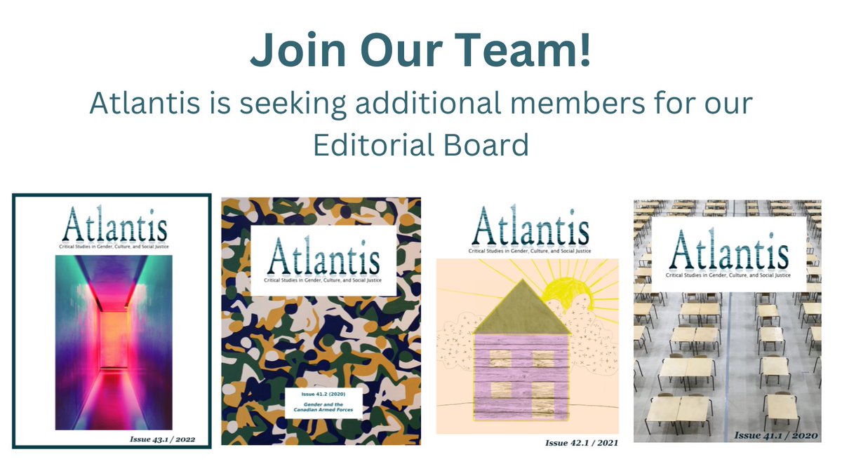 Atlantis Journal is seeking additional members for our Editorial Board. Please see full details in the link. We look forward to hearing from you! bit.ly/3LcD12Y