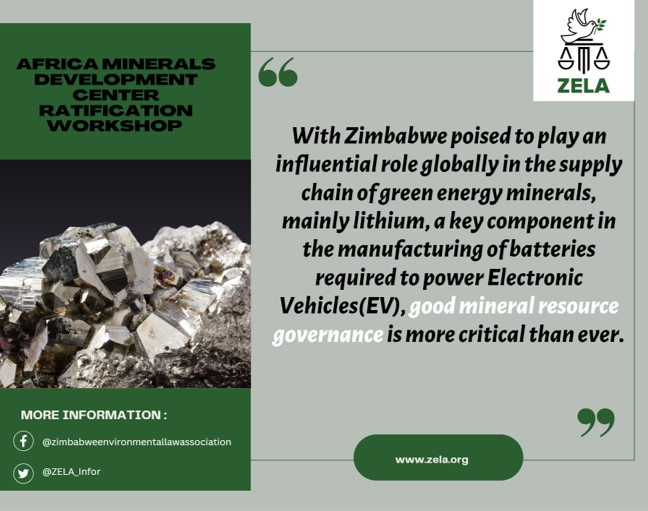 ZELO_Infor's tweet image. The #extractives sector, if well managed presents numerous opportunities for the country's development. Why do we think its urgent for Zim to  ratify the AMDC Statute? Learn more by joining  @ZELA_Infor discussion on the AMDC Statute happening next week.