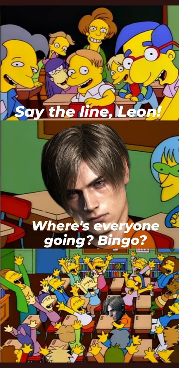 BarnardBabble's tweet image. Ha classic Leon! #RE4demo