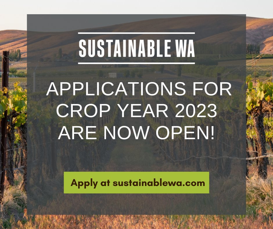 Now's the time to become a Sustainable WA certified grower in 2023! Applications close March 31. 

Learn more and apply today at sustainablewa.com!