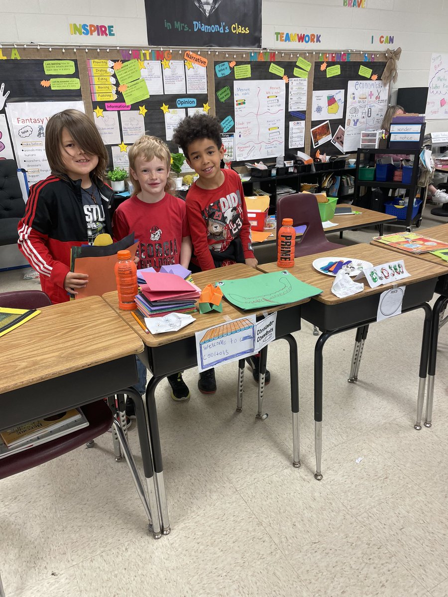 Market Day! We have had so much fun creating a store! Student have learned about scarcity, money, and saving. I think we might have some future entrepreneurs in our class. #stem #future #secondgrade  <a href="/CherokeeSchools/">Cherokee Co. Schools</a> <a href="/R_M_Moore_Elem/">R M Moore</a> <a href="/Matt_Kimbrell68/">Matt Kimbrell</a>