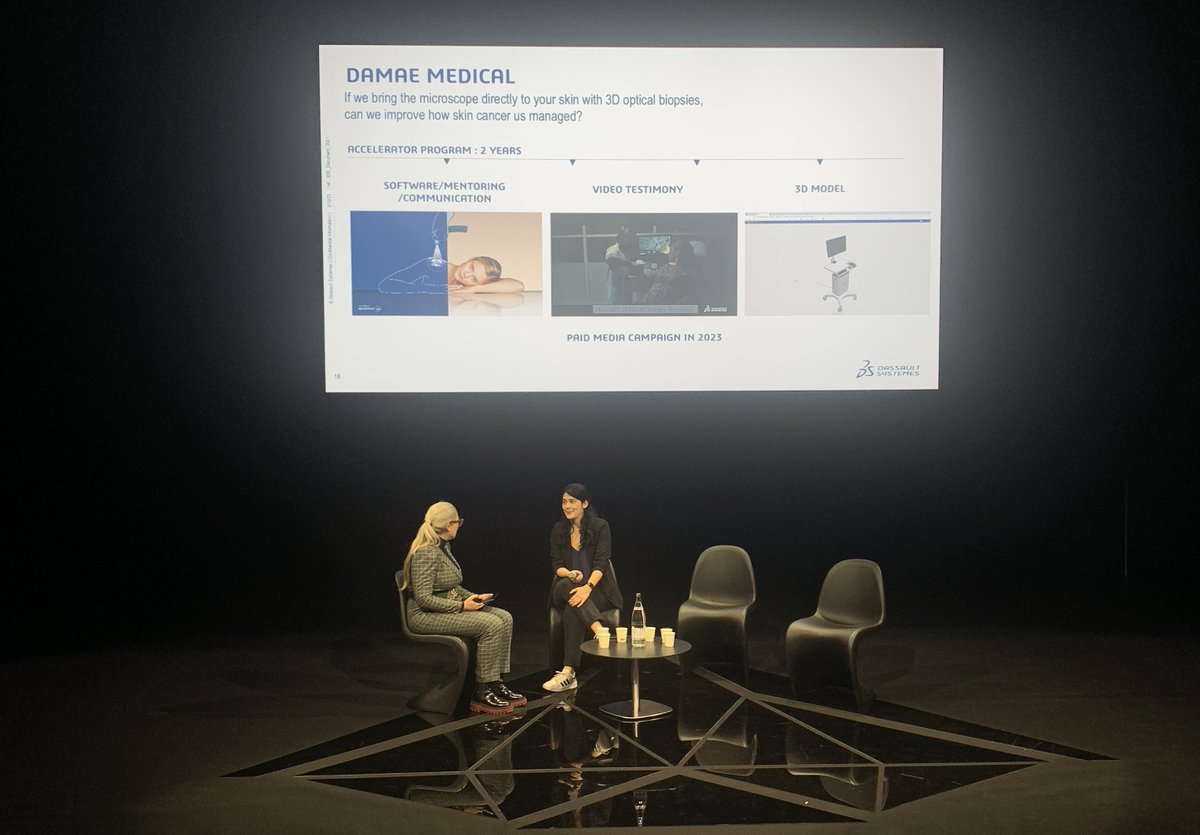 Anaïs Barut, CEO and co-founder,  Damae Medical  <a href="/DAMAE_Medical/">DAMAE Medical</a> Dramatically improving skin cancer diagnosis
A former member of the  <a href="/3DEXPERIENCELab/">3DEXPERIENCELab</a> accelerator program
#deeptech #hellotomorrow #htsummit <a href="/hellotmrc/">Hello Tomorrow</a>
damae-medical.com