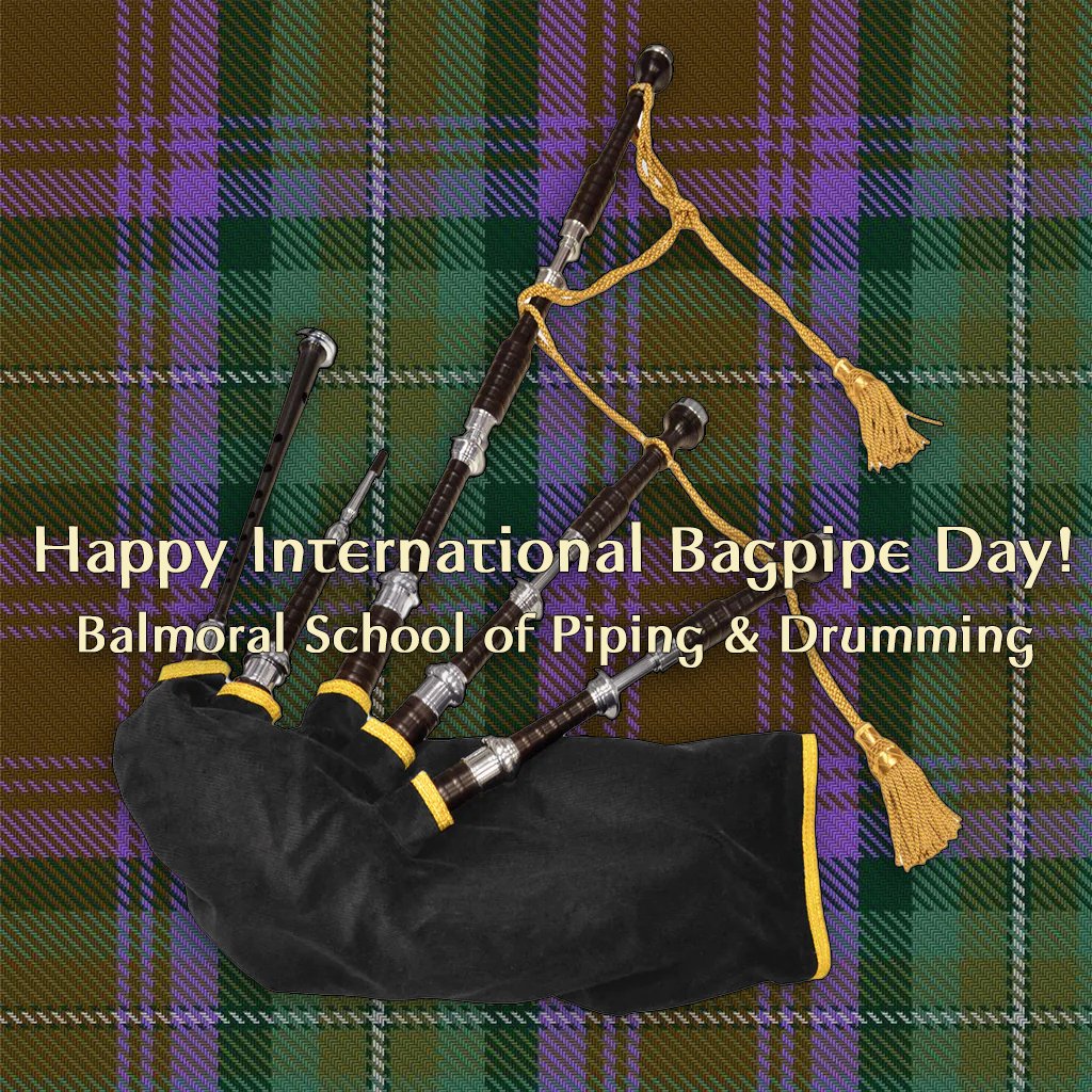 Representing the Great Highland Bagpipe, Balmoral wishes all bagpipers of the world a happy International Bagpipe Day!
#bagpipes #PipeBands #pipesanddrums