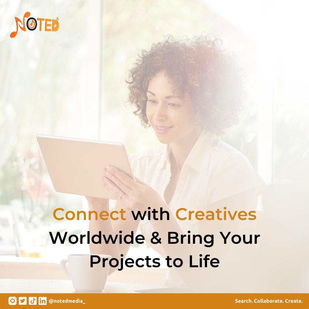 NotedMedia_'s tweet image. Are you a photographer, videographer, content creator or music producer looking to collaborate? 

Get ready to join the Noted community and find your perfect match. 

Coming soon to the App Store 

#Collaboration #CreativeNetworking #NotedApp