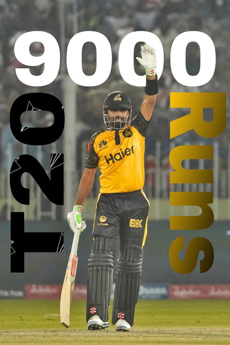 Thats 9000 Runs for King Babar Azam in T20 Cricket 🔥🤩
King for a Reason 👑

#BabarAzam𓃵 #BA56ARMY #PZvMS #MSvPZ
