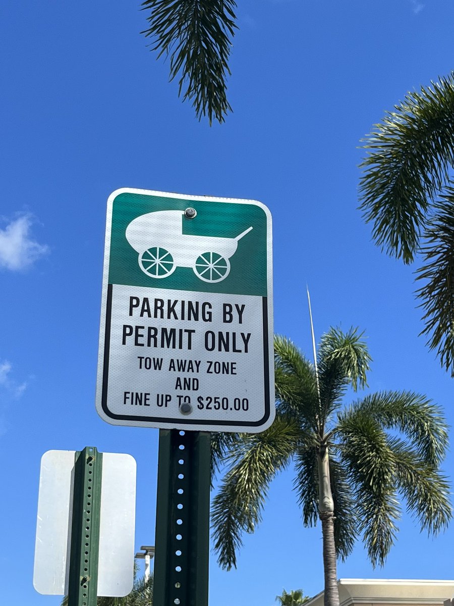 EveYed33's tweet photo. Can anyone in FL please explain this sign to me? Do I need a permit saying I have a baby or is the “baby on board” sticker enough? https://t.co/Ty5Mjs6yeE