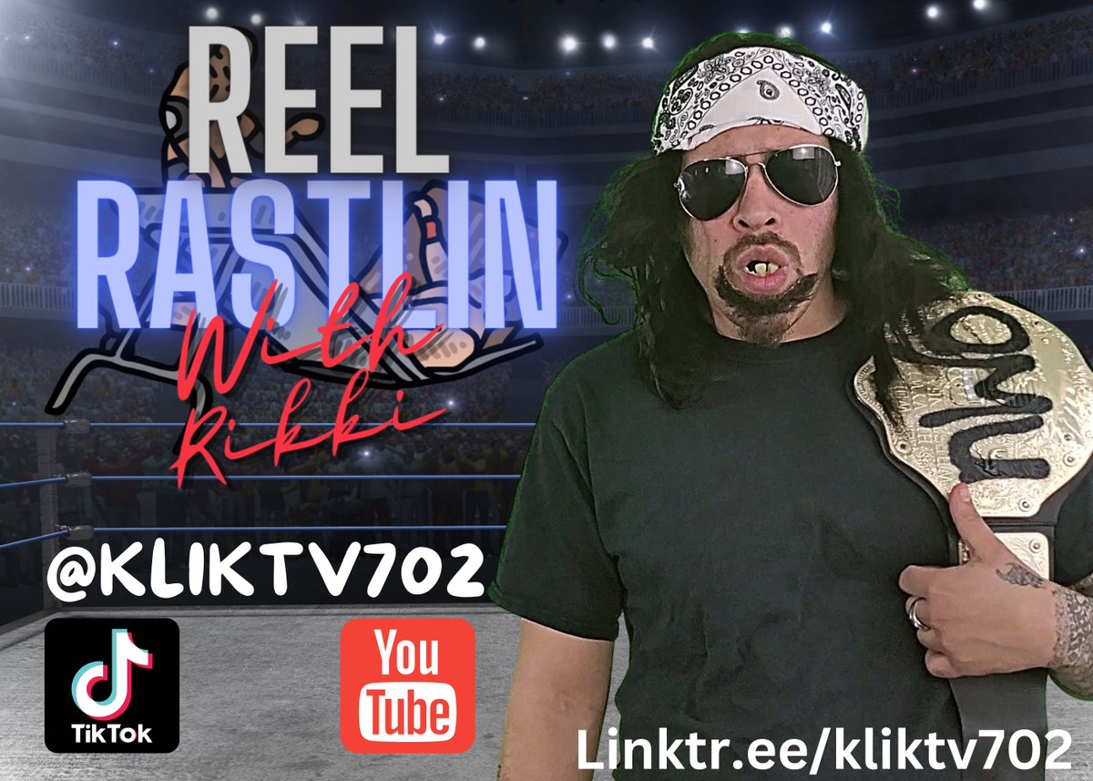KlikTV702's tweet photo. Wrastlin Fan?!?! then watch the best Wrastlin Review out on WWE AEW ROW NJPW and more with Rikki only on YouTube and TikTok @kliktv702 https://t.co/faWeY5bC9F #WWE #wwesmackdown #WrestleMania39 #WrestleMania #AEWDynamite #AEWRampage #njpw  #WrestlingTwitter #WrestlingCommunity https://t.co/HDTp4GPgNX