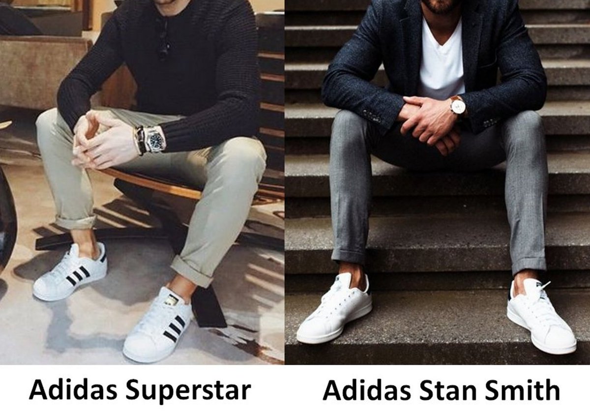 Lots of other options to consider here as well including the Adidas Superstars, Gazelles, Reebok Club C etc. Again, pair them with some nicer trousers/chinos, and perhaps even a casual blazer for Lots of other options to consider here as well including the Adidas Superstars, Gazelles, Reebok Club C etc. Again, pair them with some nicer trousers/chinos, and perhaps even a casual blazer for